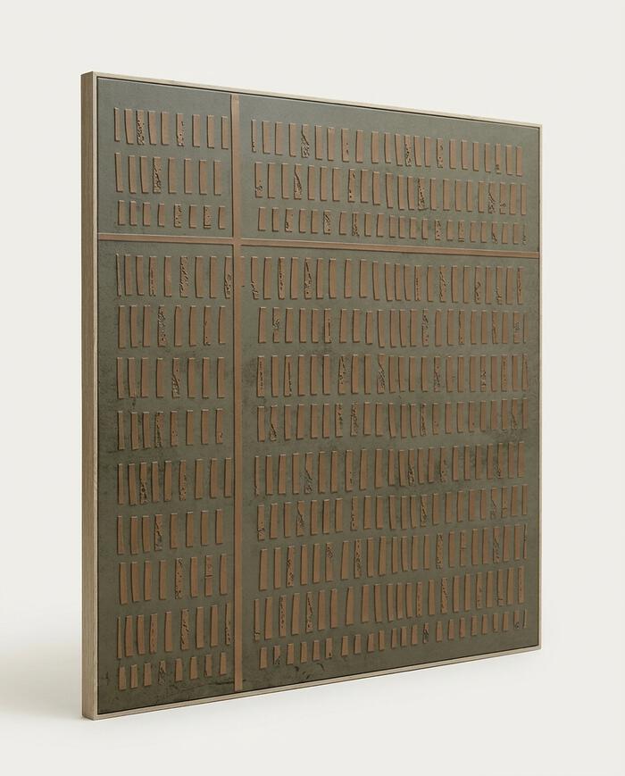 Quadro Decorativo Coda Preto e Marrom - image 0