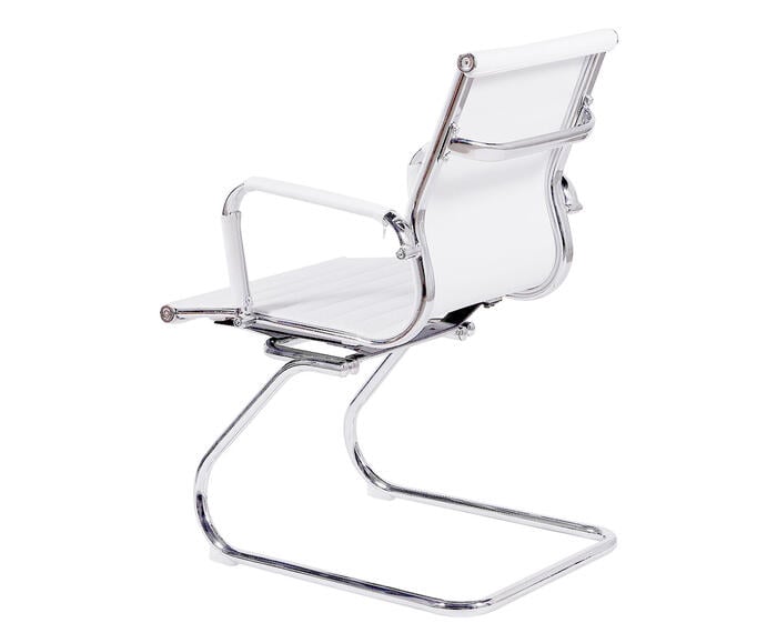 Cadeira Fixa Office Eames Esteirinha Branca - image 1