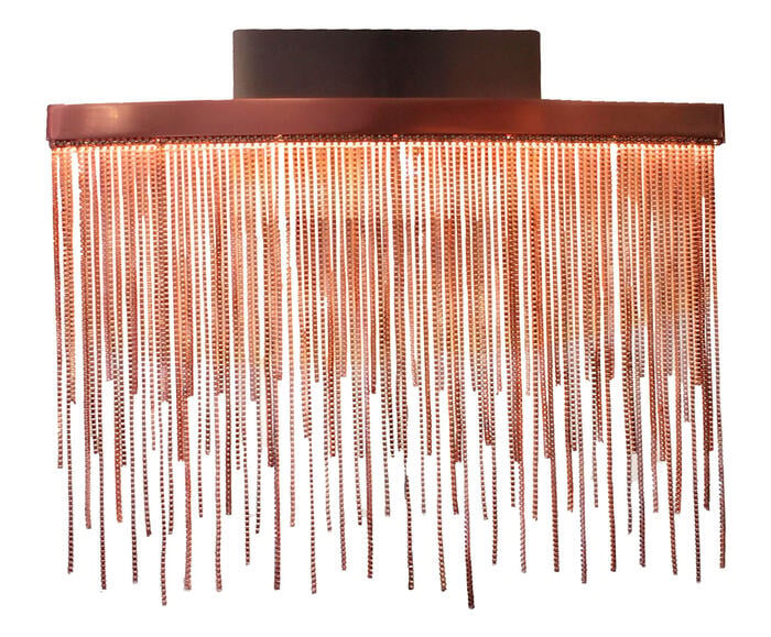 Arandela Voile Rose Bivolt - 32X8X20cm image number 0