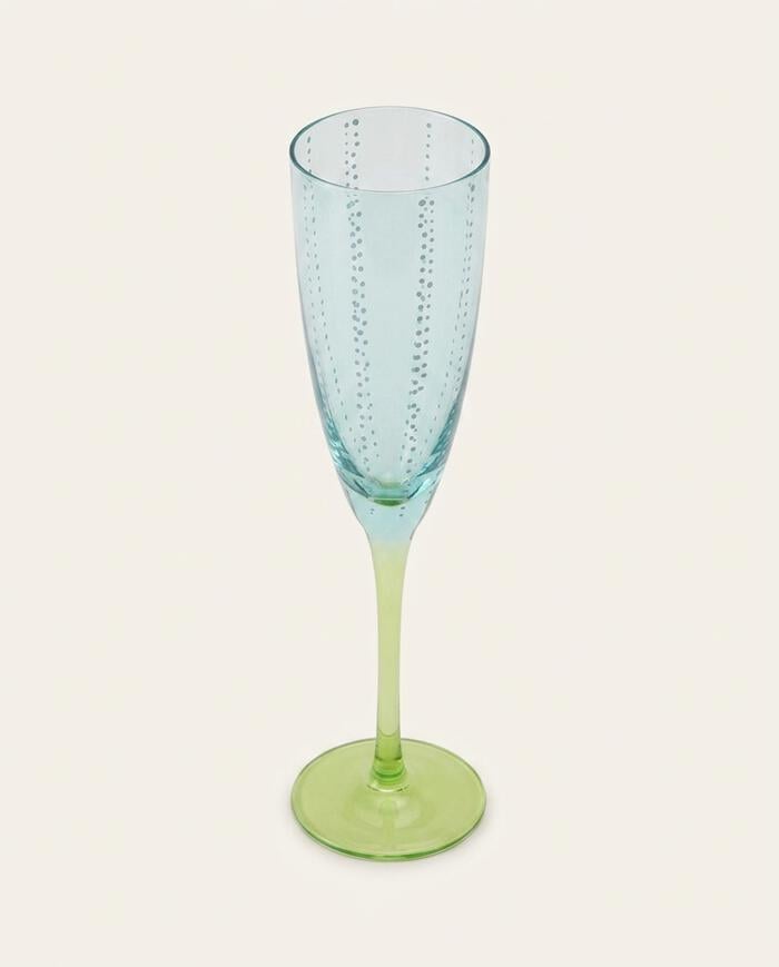 Ta&ccedil;a para Champanhe Amalfi Azul e Verde image number 2