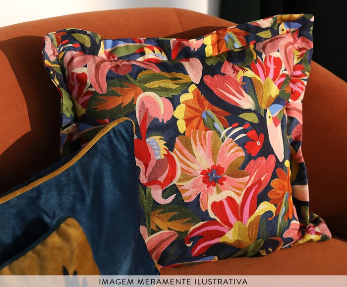Quadro Decorativo Tucano Floral - image 1