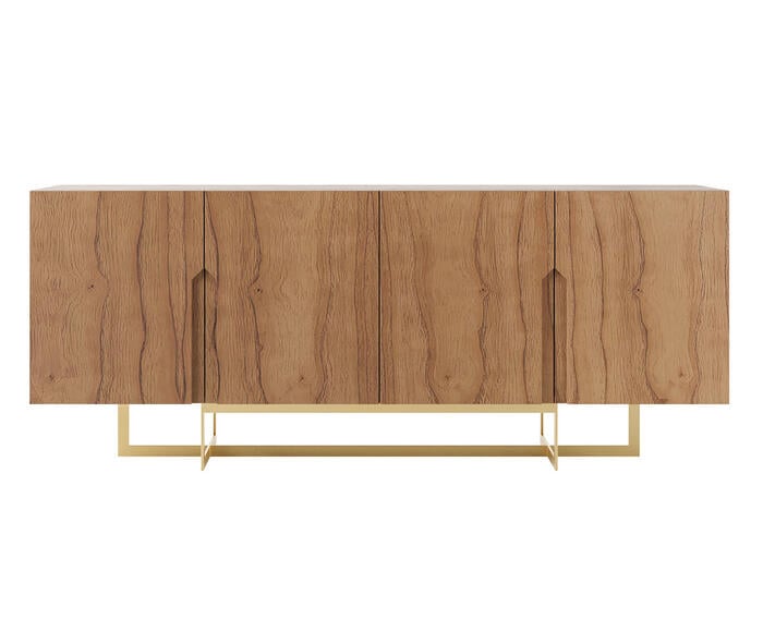 Buffet Flow Castanho - 180 cm - image 0