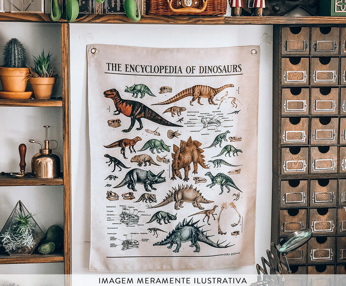 Tecido de Parede Dinossauros - image 1