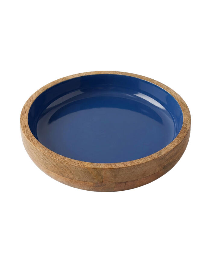 Bowl em Madeira Bosque Azul - image 0