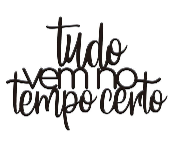 Adorno de Parede Tudo Vem No Tempo - image 0