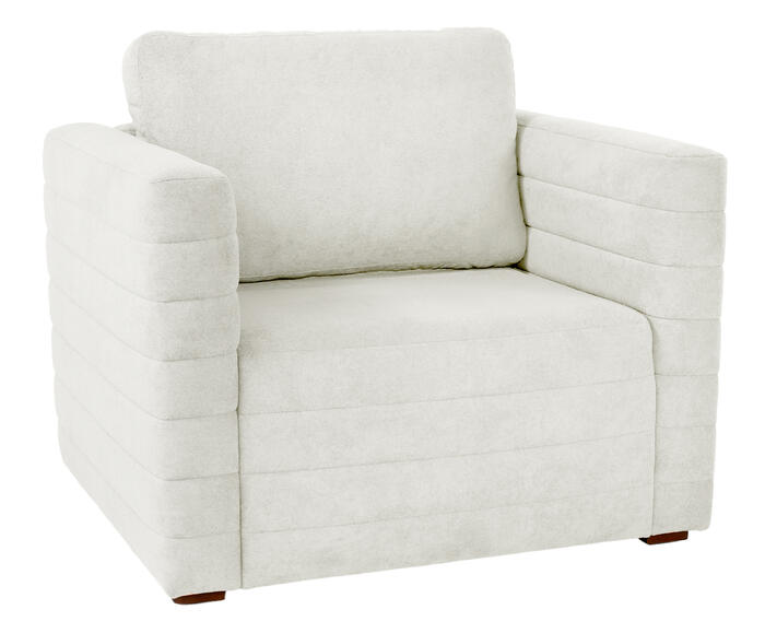 Poltrona Gom em Boucle aveludado - image 0
