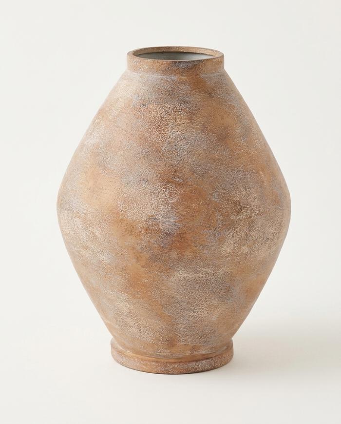 Vaso Farto em Metal Rosa image number 4