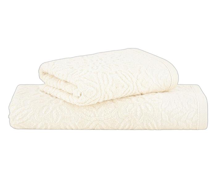 Jogo de Toalhas Floralis Extra Soft Armeria Cru - image 0