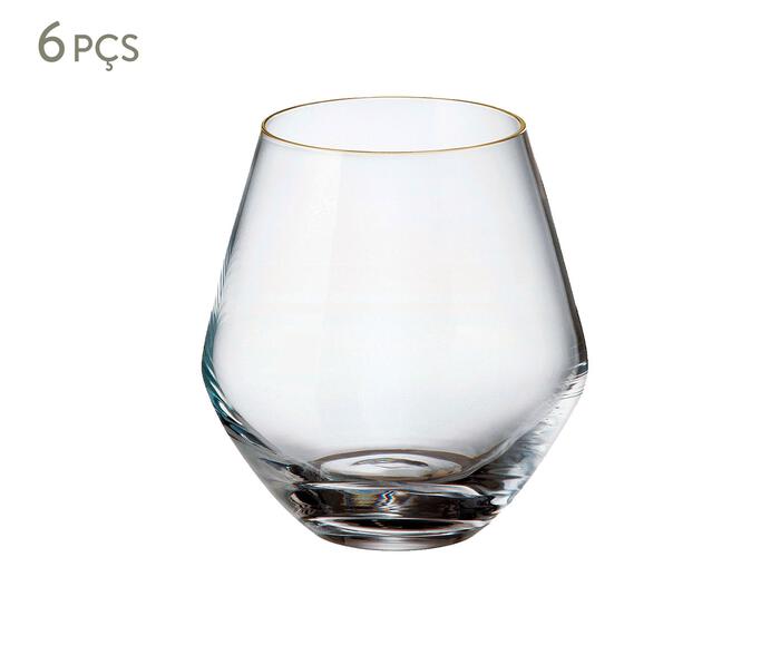 Jogo de Copos para Whisky Grus Gold Rim - image 0