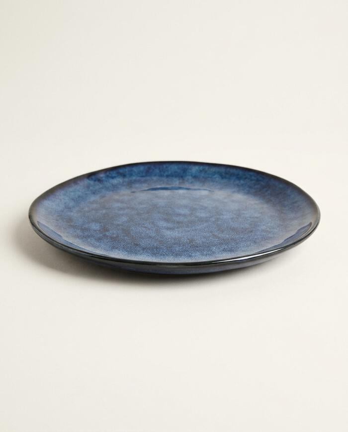 Jogo de Prato em Porcelana Profondit&agrave; Azul e Preto - image 0