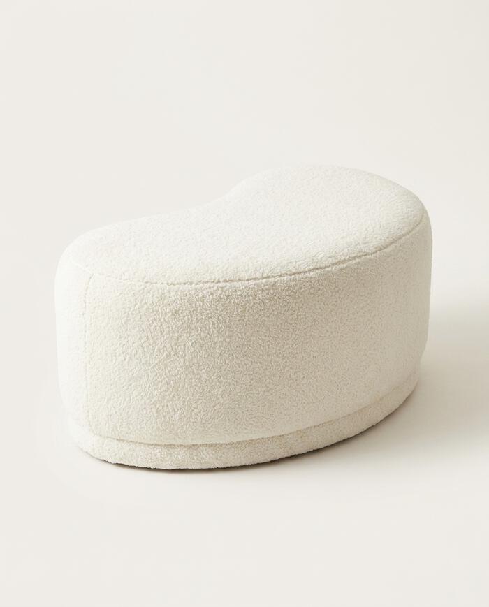 Puff Grand em Boucle Longo Off-White image number 6