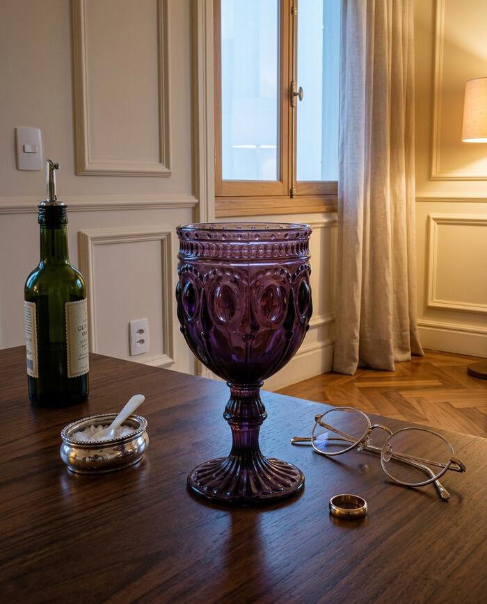 Ta&ccedil;a para Vinho Jewelry Lilac image number 2