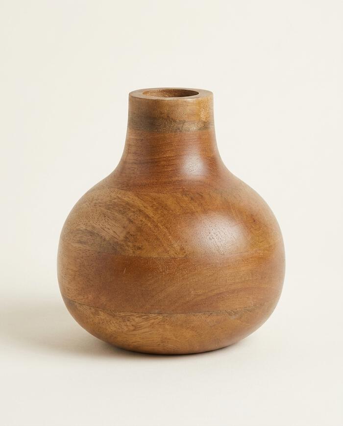 Vaso em Madeira Dresdin - Marrom - image 0