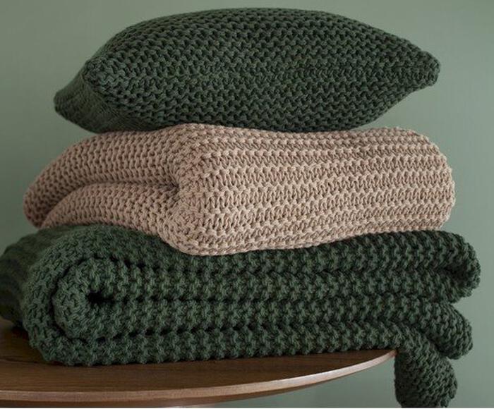 Manta Tricot Piemonte Luxus Kaki - image 1