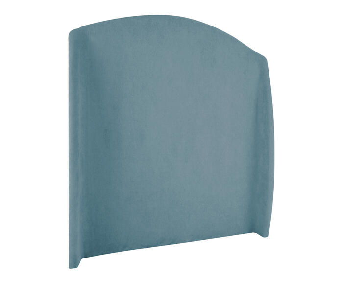 Cabeceira em Boucle Aveludado Smooth Azul image number 3