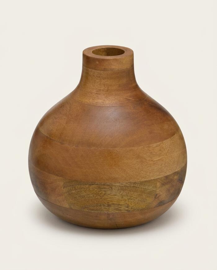Vaso em Madeira Dorfman - Marrom image number 4