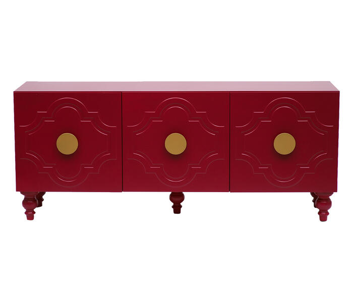 Balc&atilde;o Portal Three Firebrick - Vermelho - image 0