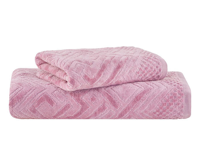Jogo de Toalhas Geo Banho Rosa - image 0