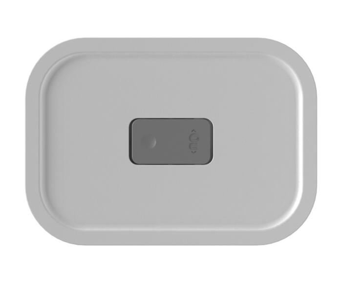 Pote de Vidro Herm&eacute;tico Fresh Lock Branco Fechado Branco image number 2