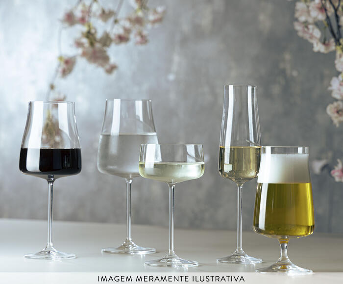 Jogo de Ta&ccedil;as para Vinho em Cristal Alex image number 4