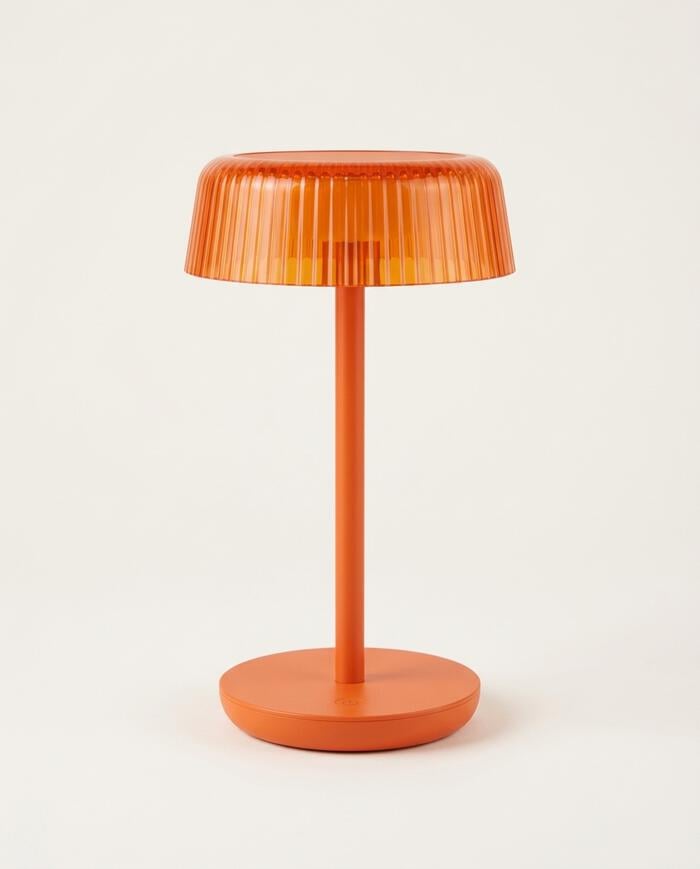 Lumin&aacute;ria de Mesa Recarreg&aacute;vel Bivolt Lauren Laranja - image 0