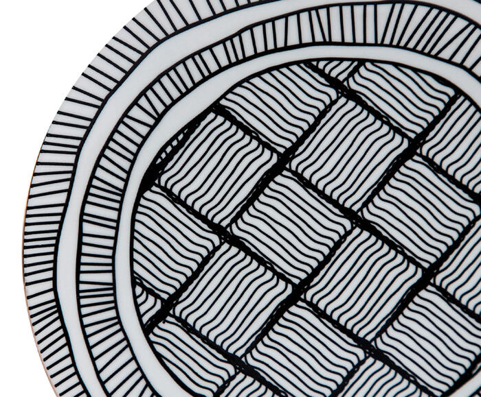 Prato para Sobremesa em Porcelana Th&aacute;ssia Branco - image 1