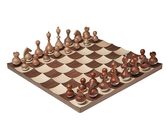 Jogo de Xadrez Myni - Marrom - image 0