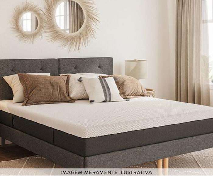 Cama Ba&uacute; Emma + Colch&atilde;o Emma Original Cinza - King Size image number 7