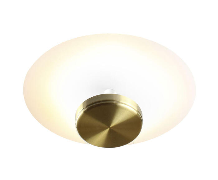 Plafon de Sobrepor Slice Dourado Escovado Bivolt - G - image 0
