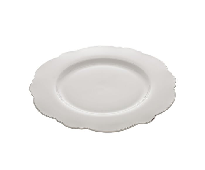 Jogo de Pratos para Sobremesa com Fio Prateado Maldivas - image 1