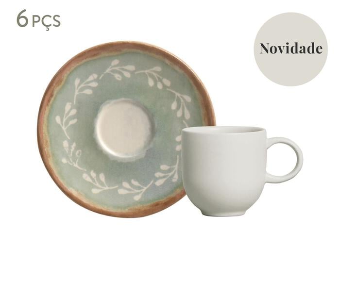 Jogo de X&iacute;caras para Caf&eacute; New Mediterr&acirc;neo &Eacute;tnico - image 0