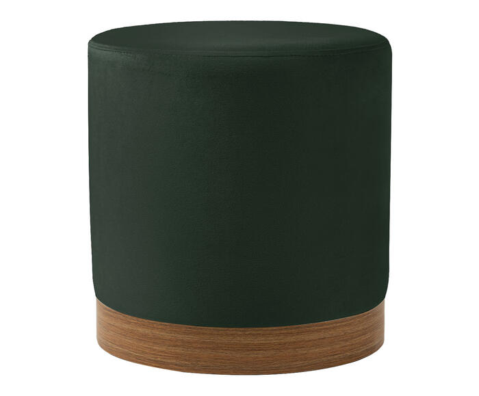 Puff em Veludo Harlow Pequeno Verde - image 0