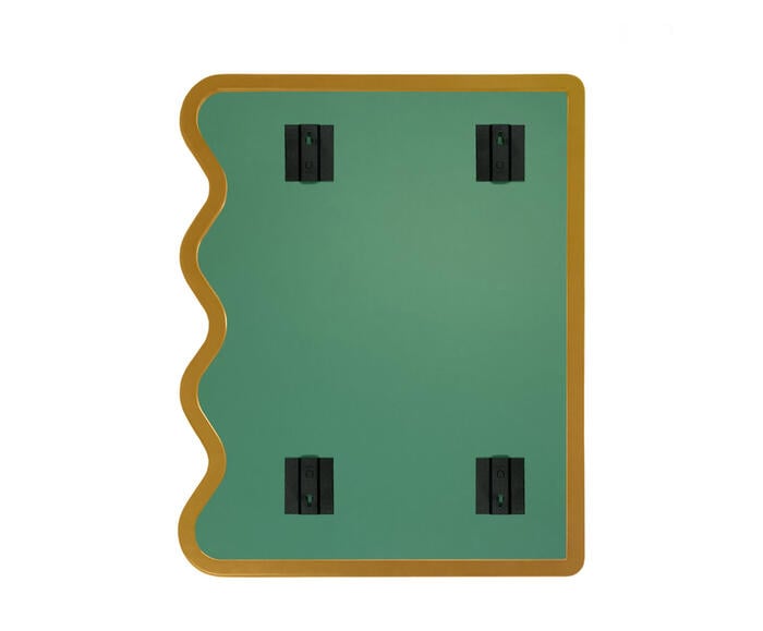 Espelho de Parede Wave Org&acirc;nico Dourado image number 1