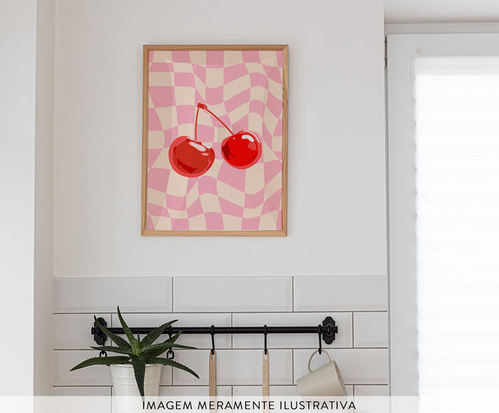 Quadro Cherry com Moldura em Madeira image number 3