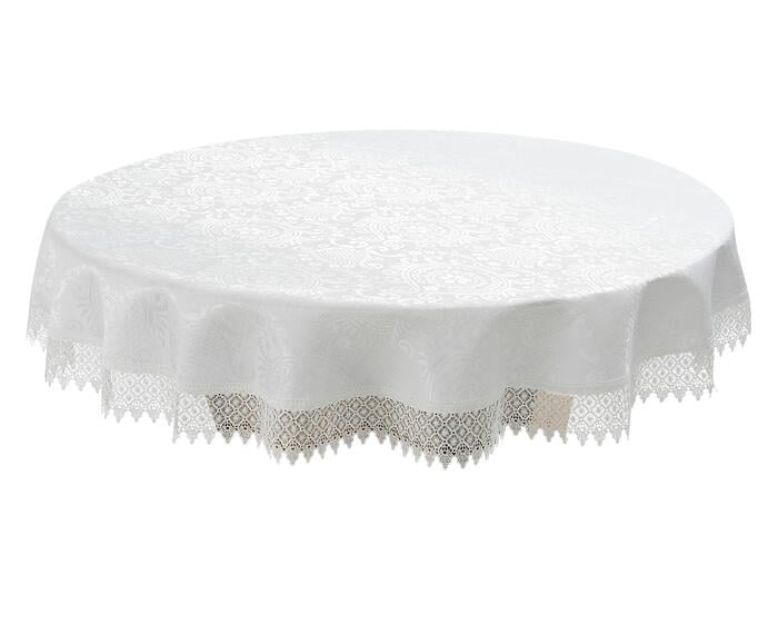 Toalha de Mesa Redonda Helm Off-White - image 0