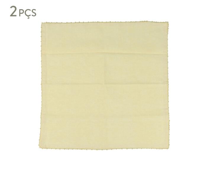 Jogo de Guardanapos Cotton Amarelo - image 0