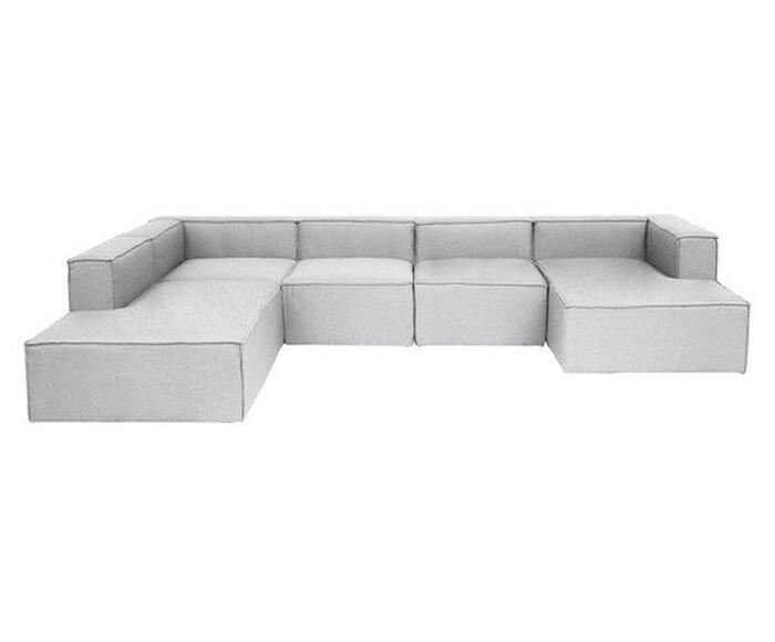 Sof&aacute; 5 M&oacute;dulos Chaise e Encosto Parcial Direito Mensa image number 0