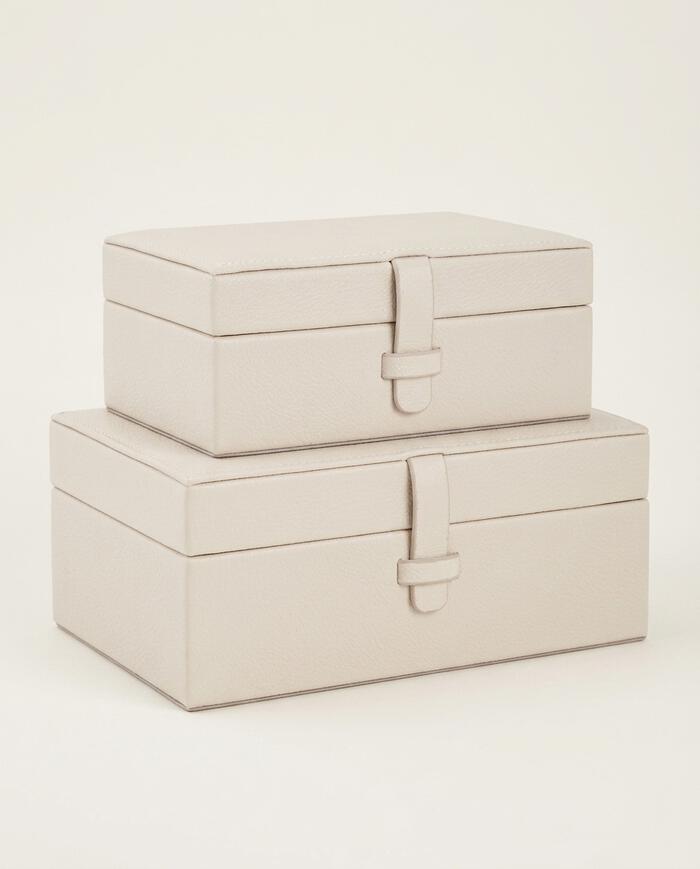 Jogo de Caixas Decorativas Favorite Off White image number 2