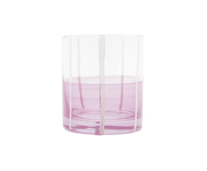 Copo Listras Rosa e Branco - image 0
