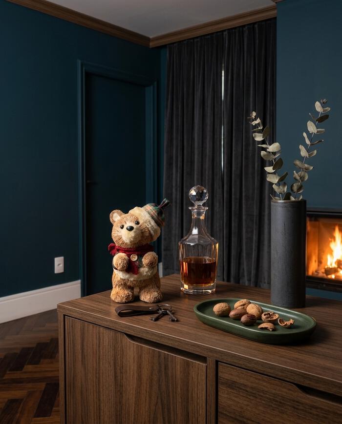 Urso Natalino Decorativo Marrom - image 1