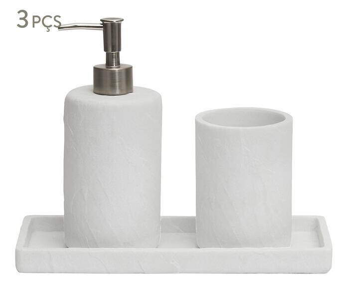 Kit em Polirresina Para Banheiro 3 P&ccedil;s - image 0