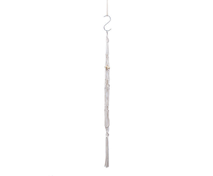 Hanger em Macram&ecirc; Wood Cru - image 1