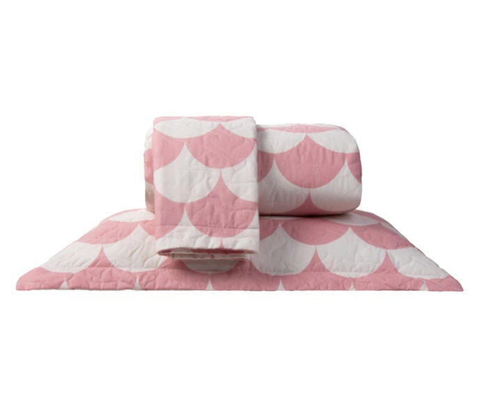 Jogo de Cobre-Leito Percalle Estampado Scale Rose 200 Fios - image 0