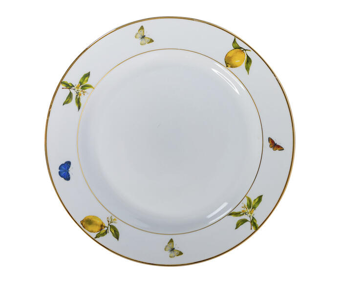 Prato Raso em Porcelana e Filte em Ouro Sicilia - image 0