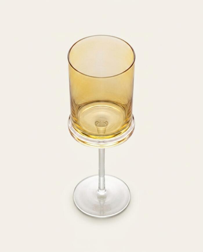 Ta&ccedil;a para Vinho &Eacute;lan Amarelo image number 4