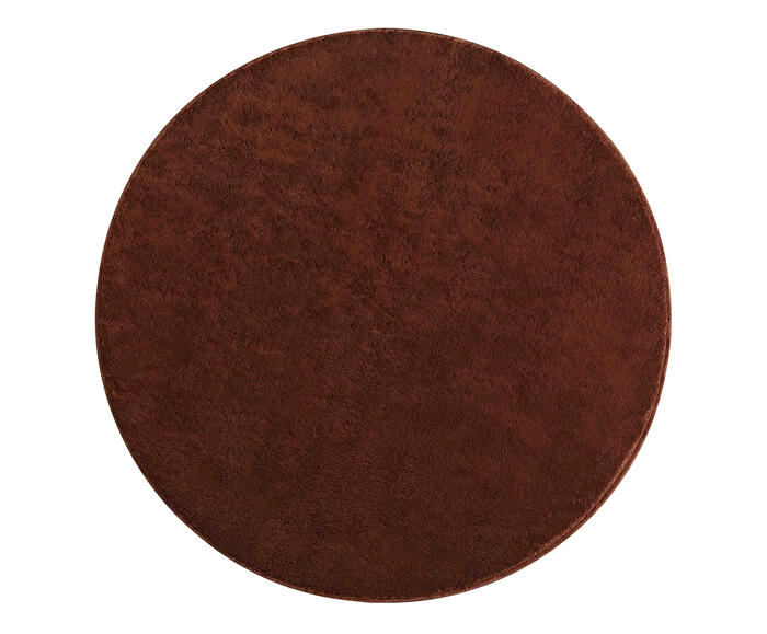 Tapete Shaggy Redondo Smooth Castor - image 1