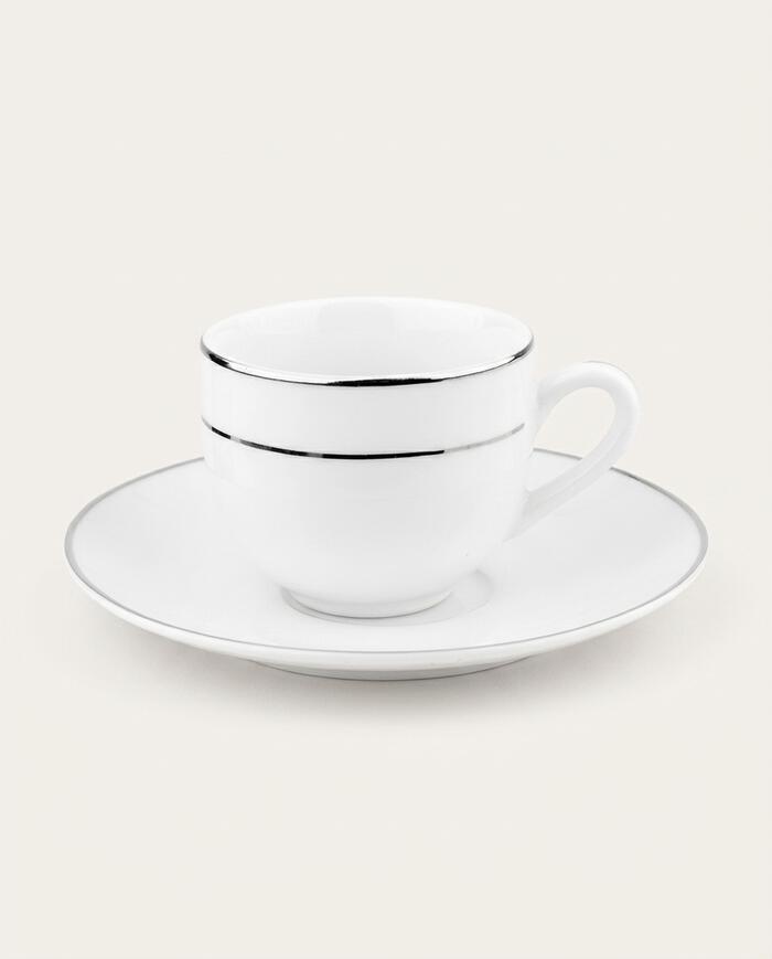 X&iacute;cara para Caf&eacute; com Filete Prata Double image number 4