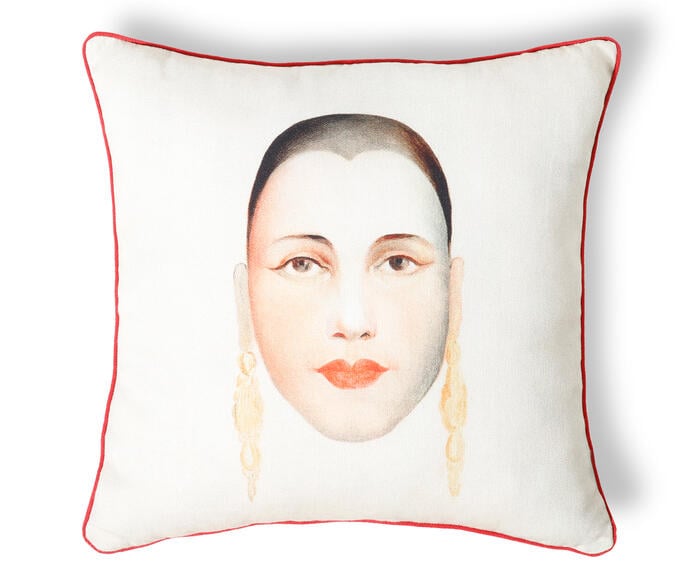 Capa de Almofada Estampada Autoretrato de Tarsila do Amaral - image 0