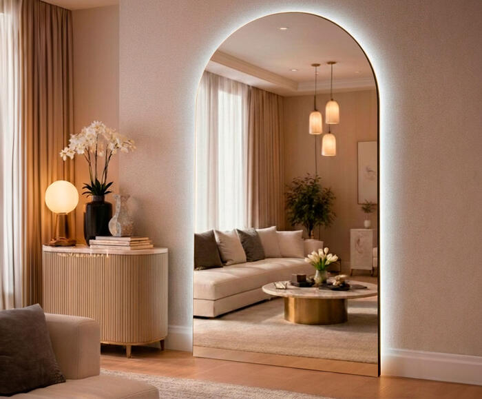 Espelho com Led Smart Marrocos Preto image number 3