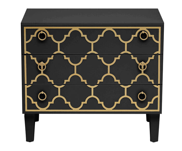 Mesa de Cabeceira Marrocos - Preto - image 0
